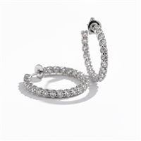 Orecchini Casciola Gioielli Donna CERCHI in Oro bianco Diamante 2.20 Ct ORSO1017 - ORSO1017